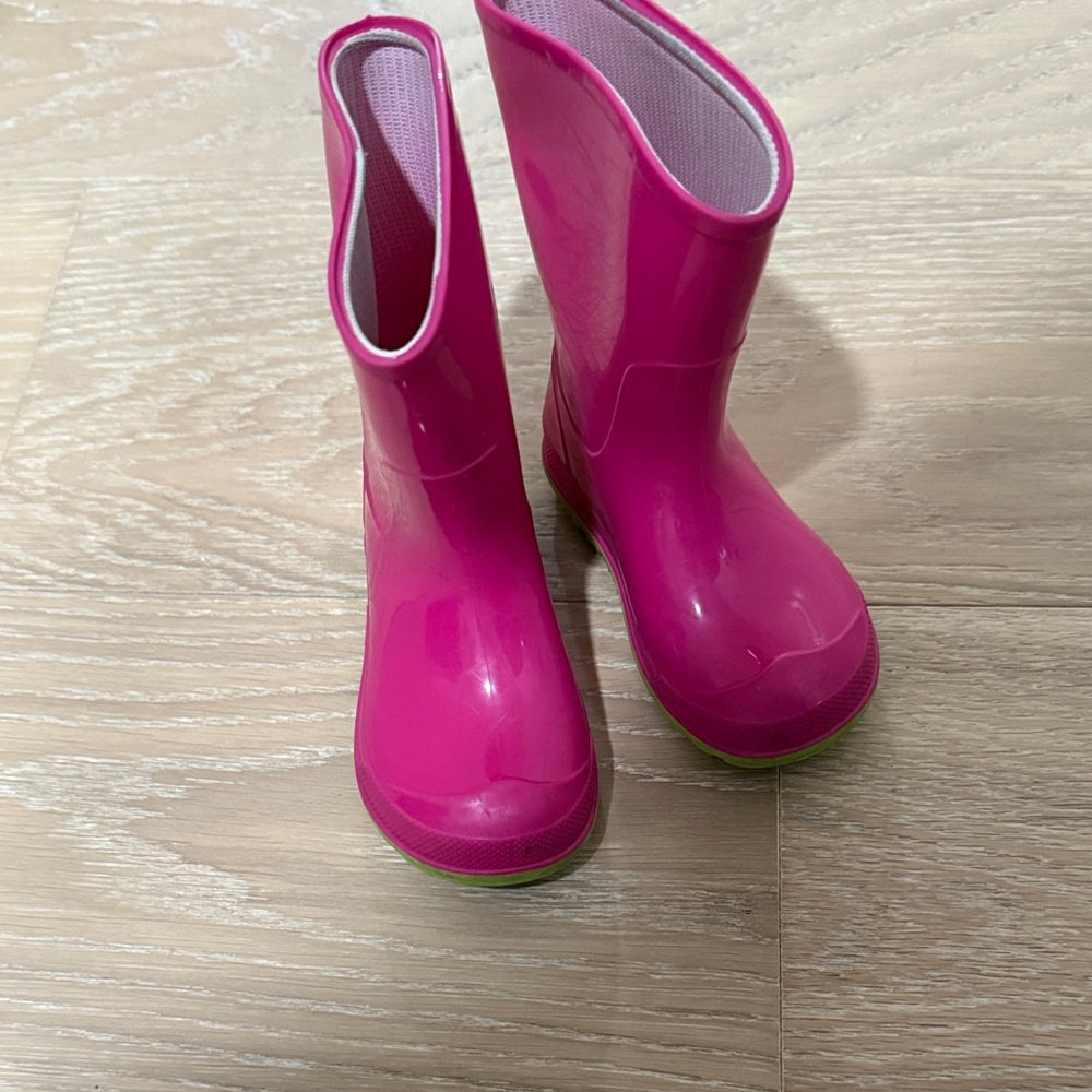 Bright Pink Rain Boots 5-6